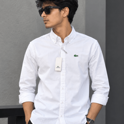 Lacoste White Longsleeve Shirt